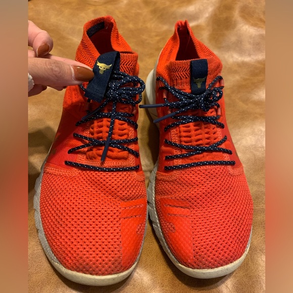 Under Armour Project Rock 2 Blood Orange Halo Grey (Women's) size 7.5 - Picture 8 of 8
